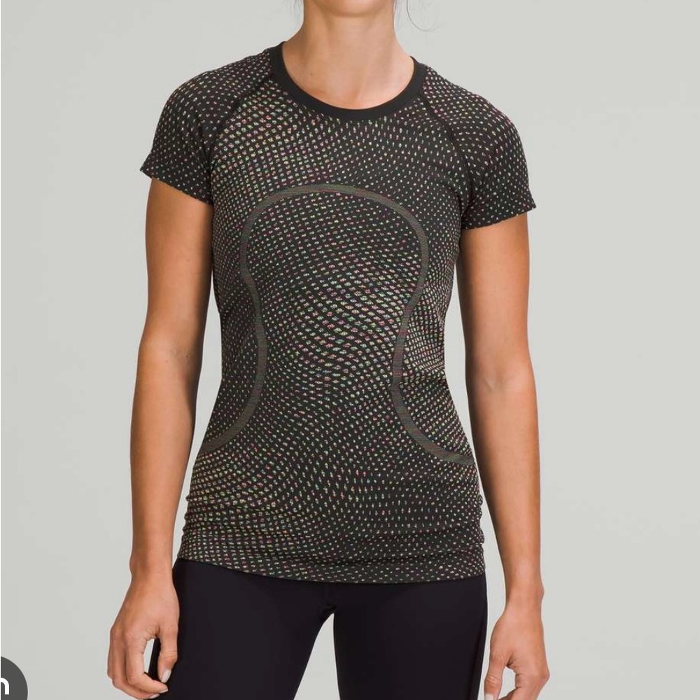 Lululemon Swiftly Tech Short Sleeve 2.0 Grid Warp/Black/Rainbow